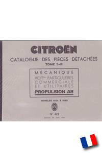 Citroën U Catalogue des piÃ¨ces dÃ©tachÃ©es No 419